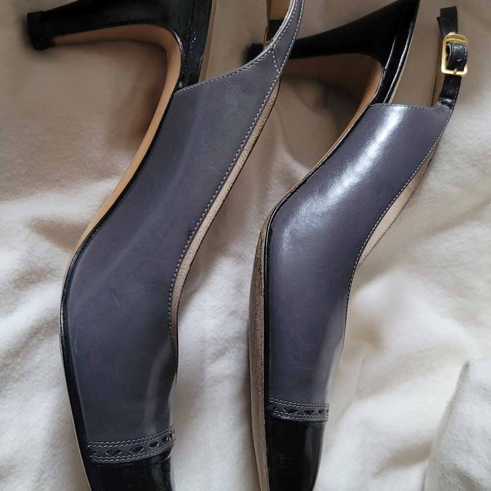 Ferragamo Antonia sling backs size 7 1/2 AAA in box - Picture 3 of 6